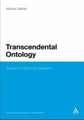 Okładka książki Transcendental Ontology Markus Gabriel