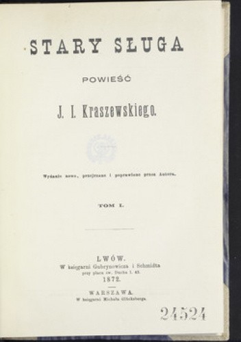 Okładki książek z cyklu Zbiór Powieści J. J. Kraszewskiego