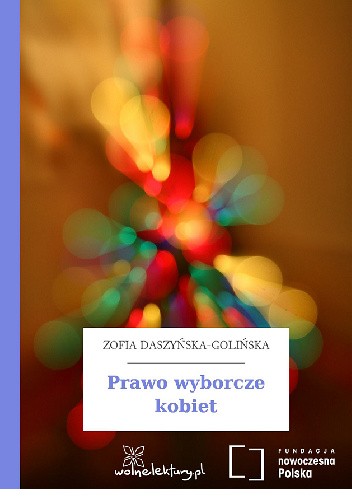Okładka książki Prawo wyborcze kobiet Zofia Emilja Daszyńska - Golińska