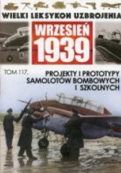 Okładka książki Projekty i prototypy samolotów bombowych i szkolnych Wojciech Mazur