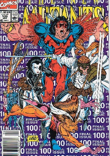 Okładki książek z cyklu New Mutants (1983)