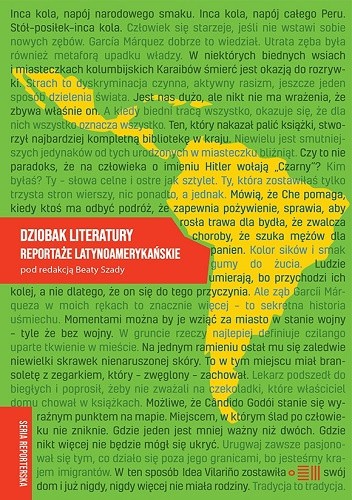 Okładka książki Dziobak literatury. Reportaże latynoamerykańskie Beata Szady
