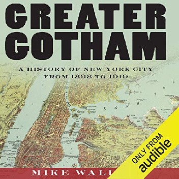 Okładki książek z cyklu Gotham (A History of New York City)