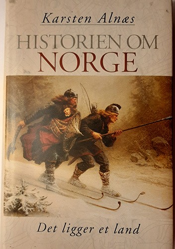Okładki książek z cyklu Historien om Norge