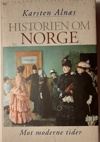 Okładki książek z cyklu Historien om Norge