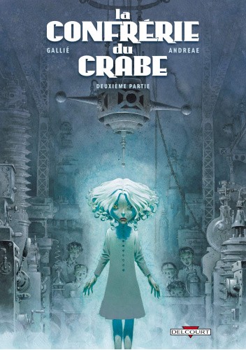 Okładki książek z cyklu La Confrérie du Crabe