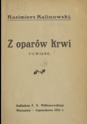 Okładka książki Z oparów krwi Kazimierz Kalinowski