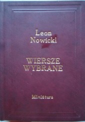 Okładka książki Wiersze wybrane Leon Nowicki