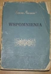 Okładka książki Wspomnienia Siergiej Aksakow
