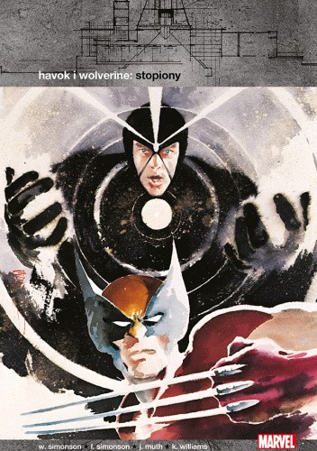 Okładka książki Havok i Wolverine – Stopiony Jon J. Muth, Louise Simonson, Walter Simonson, Kent Williams