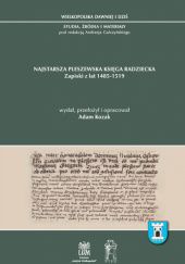 Okładka książki Najstarsza pleszewska księga radziecka. Zapiski z lat 1485-1519 Adam Kozak