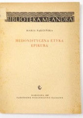 Okładka książki Hedonistyczna etyka Epikura Maria Pąkcińska-Niepołomska