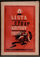 Okładka książki Lista strat kultury polskiej Bolesław Olszewicz