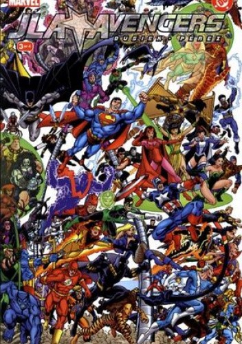 Okładki książek z cyklu JLA/Avengers