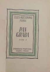 Okładka książki Pan Graba Eliza Orzeszkowa