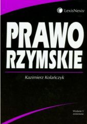 Okładka książki Prawo rzymskie Kazimierz Kolańczyk