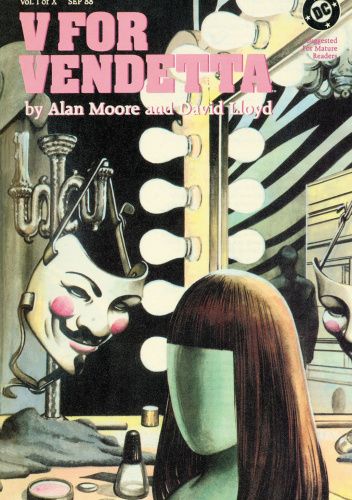 Okładki książek z cyklu V for Vendetta
