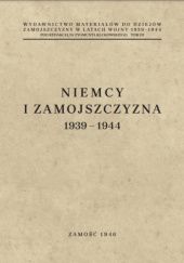 Okładka książki Niemcy i Zamojszczyzna 1939-1944 Zygmunt Klukowski