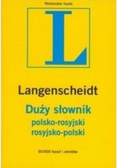 Okładka książki Duży słownik polsko rosyjski i rosyjsko polski Natalia Celer