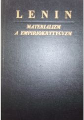 Okładka książki Materializm a empiriokrytycyzm Włodzimierz Lenin