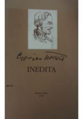 Okładka książki Inedita. Trzy teksty filozoficzne i przekład z Platona Cyprian Kamil Norwid