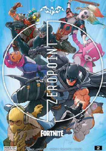 Okładki książek z cyklu Batman/Fortnite: Zero Point
