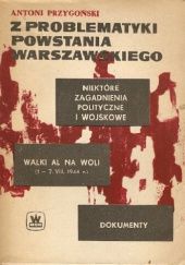Okładka książki Z problematyki Powstania Warszawskiego Antoni Przygoński