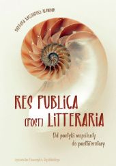 Okładka książki Res publica (post) litteraria. Od poetyki wspólnoty do postliteratury Barbara Kaszowska-Wandor