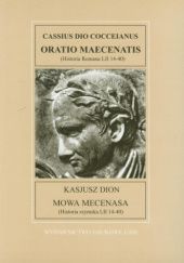 Okładka książki Mowa mecenasa (Historia rzymska LII 14-40) Kasjusz Dion