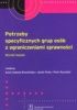 Okładka książki Potrzeby specyficznych grup osób z ograniczeniami sprawności. Wyniki badań Anna Izabela Brzezińska,&nbsp;Jacek Pluta,&nbsp;Piotr Rycielski