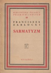 Okładka książki Sarmatyzm Franciszek Zabłocki