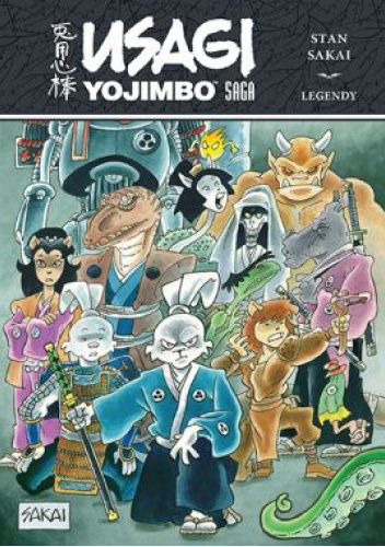 Okładki książek z cyklu Usagi Yojimbo Saga