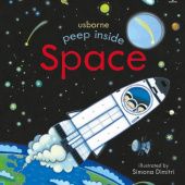 Okładka książki Peep Inside Space Anna Milbourne