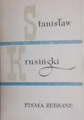 Okładka książki Pisma zebrane Stanisław Krusiński