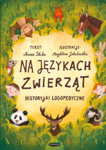 Okładki książek z serii Na językach dzikich zwierząt