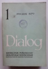 Okładka książki Dialog, nr 1 / kwiecień 1979 praca zbiorowa