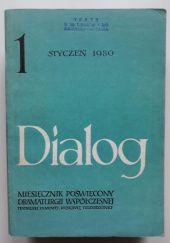 Okładka książki Dialog, nr 1 / styczeń 1980 praca zbiorowa