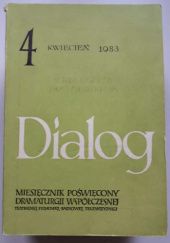 Okładka książki Dialog, nr 4 / kwiecień 1983 praca zbiorowa