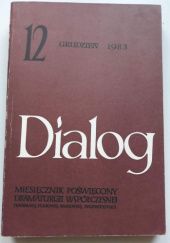 Okładka książki Dialog, nr 12 / grudzień 1983 praca zbiorowa