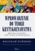 Okładka książki Wprowadzenie do teorii krytykoznawstwa Bogusław Śliwerski