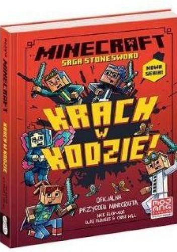 Okładki książek z cyklu Minecraft. Saga Stonesword