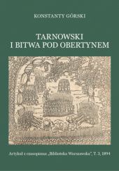 Okładka książki Tarnowski i bitwa pod Obertynem Konstanty Górski
