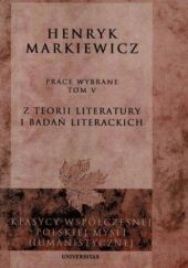 Okładka książki Z teorii literatury i badań literackich Henryk Markiewicz