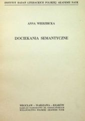 Okładka książki Dociekania semantyczne Anna Wierzbicka