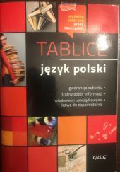 Okładka książki TABLICE język polski praca zbiorowa