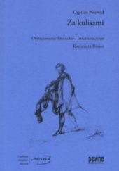 Okładka książki Za kulisami Kazimierz Braun, Cyprian Kamil Norwid