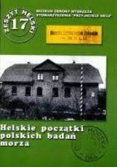 Okładka książki Helskie początki polskich badań morza Mirosław Kuklik