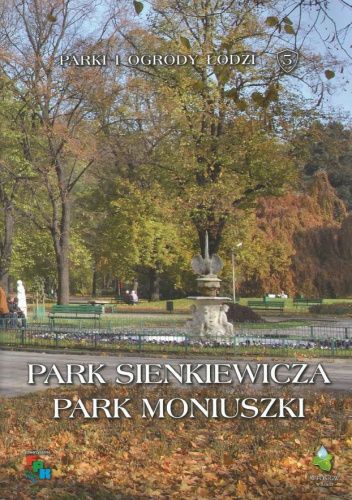 Okładki książek z serii Parki i ogrody Łodzi