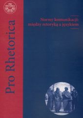 Okładka książki Normy komunikacji: między retoryką a językiem Joanna Partyka