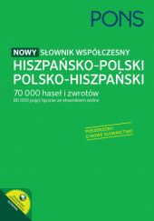 Okładka książki PONS, nowy słownik współczesny hiszpańsko-polski, polsko-hiszpański praca zbiorowa